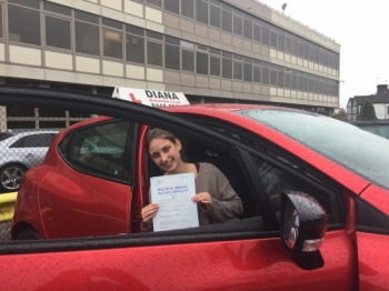 Diana is a brilliant driving instructor who helped me even a self- proclaimed lost cause pass my driving test Thanks to her I overcame my fears of driving and she has made me a confident driver Can’t thank her enough and would highly recommend