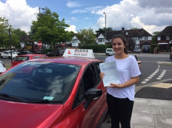 Well done Jasmine Great 1st time pass in Barnet