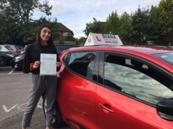 Well done Georgia 2minors in Barnet<br />
<br />
Brill XxD<br />
<br />
Thank you so much Diana We are all so delighted Georgia has enjoyed every single lesson She says you are a great teacher patient and calm Good luck with future students and if you are still working in 6 years Iacute;ll call you to teach my 11 year old to drive Best wishes Toulla xxxx