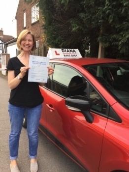 Well done Sarah-You did it H will love<br />
<br />
Her mum driving X