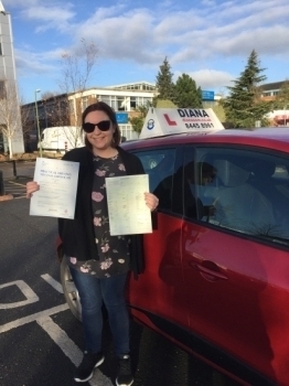 Well done Evie all your hard work paid off<br />
<br />
0 faults 😆<br />
<br />
<br />
<br />
I couldn’t recommend Diana enough she took me from being terrified to a confident driver and I passed first time with no minors Thank you so much for being patient with me and for being such a great driving instructor X