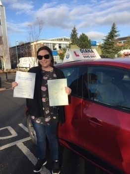 Well done Evie all your hard work paid off<br />
<br />
0 faults 😆<br />
<br />

<br />
<br />
I couldn’t recommend Diana enough she took me from being terrified to a confident driver and I passed first time with no minors Thank you so much for being patient with me and for being such a great driving instructor X