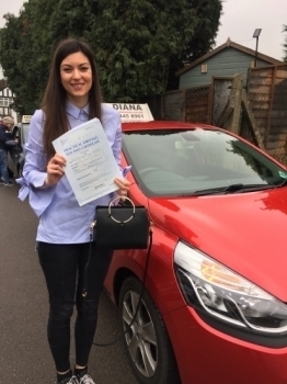 Well done Rosie brilliant drive 2 minors in Barnet look forward <br />
<br />
To seeing you driving around x