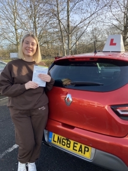 Maisie passed 1st time with Diana<br />
<br />
Gave me so much more confidence & had so much patience with me