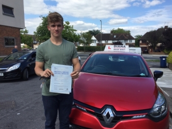 Well done Tristan a brilliant drive 1st time pass at Barnet with only 3 minors