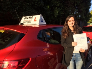 Diana is one of the best instructors you could get-extremely thoroughcalmfriendly and she improved my driving astronomically There is no way I could have passed without her guidance; I could not recommend her highly enough