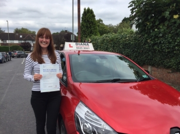 Well done Laura youacute;ve come so far with your driving and Iacute;m so proud of you for persevering and passing your test <br />
<br />
Have fun with your new found freedom<br />
<br />
Love Diana X